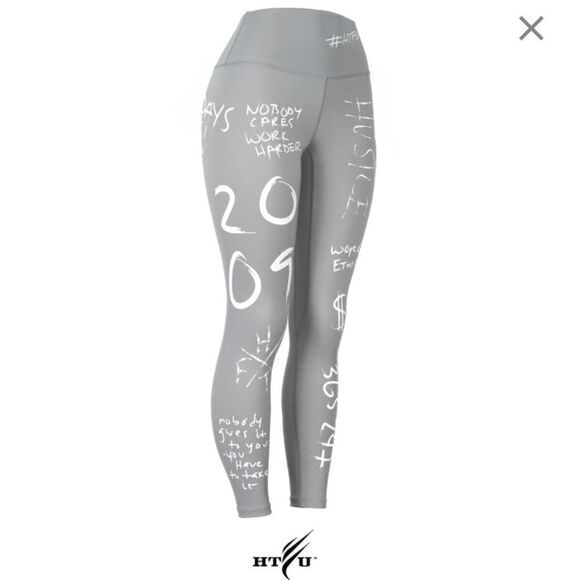 𝅺NWT HTFU high waist analog leggings light gray extra small V4 limited edition - Picture 1 of 3